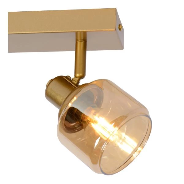 Lucide BJORN - Ceiling spotlight - 2xE14 - Matt Gold / Brass - detail 1